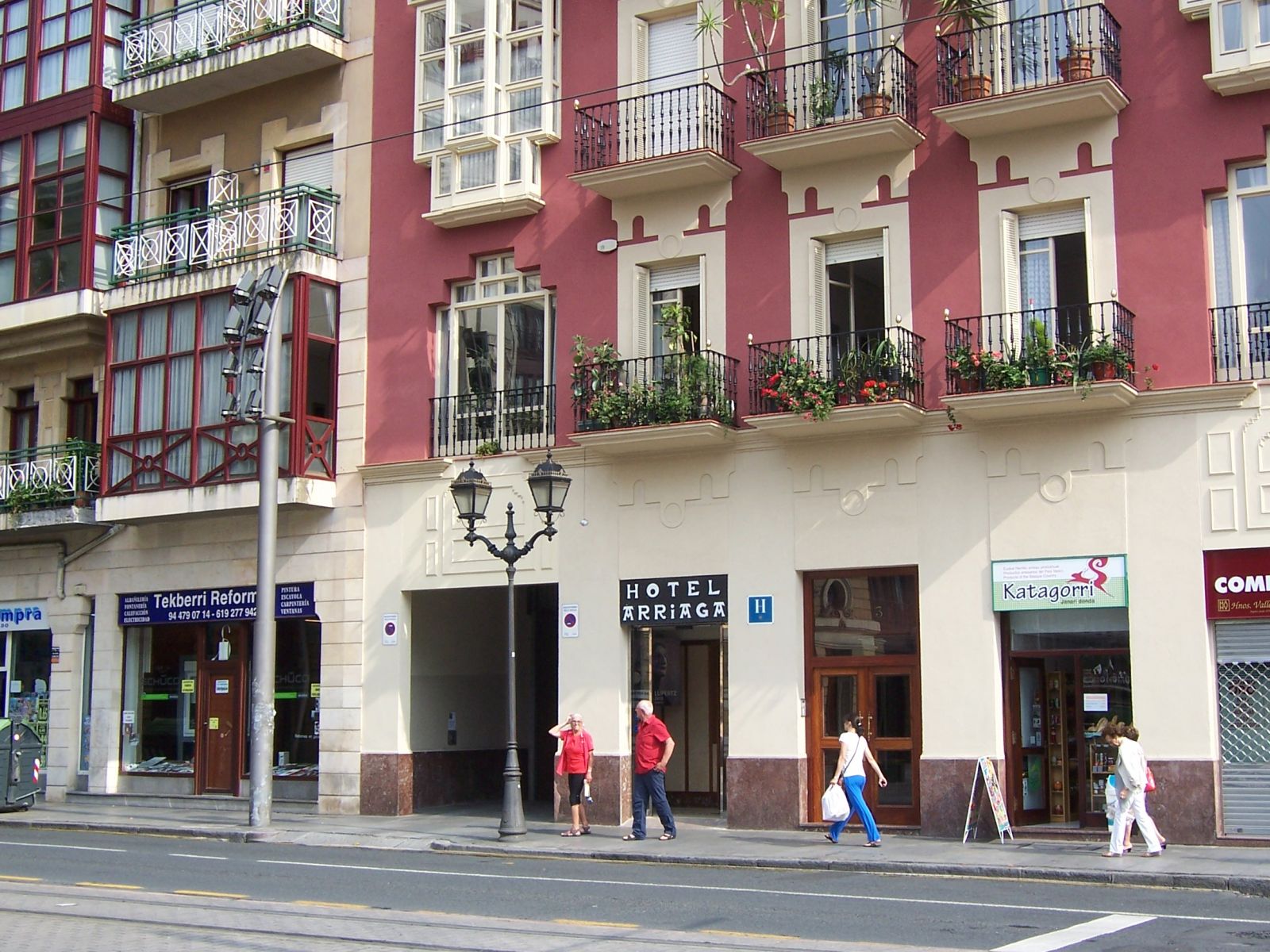 Arriaga Hotel entrance Bilbao